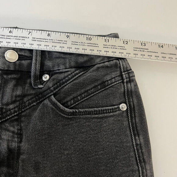 Good American Womens Good Curve Skinny Jeans Size 2 Black Denim Hi Rise Stretch - Picture 10 of 12